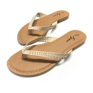 Nothing But Neutral Laser Cut Sandal